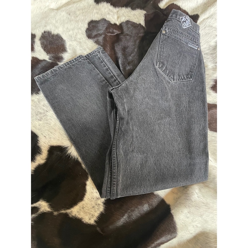 POSTED RELAXED Womens Black Denim Jeans‎ Size 9/10 Waist 30 Inseam 33 Western